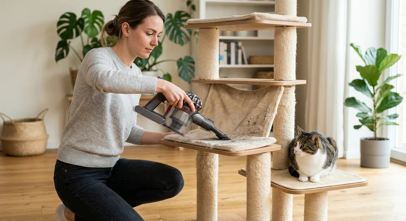 Comment nettoyer un arbre à chat Image