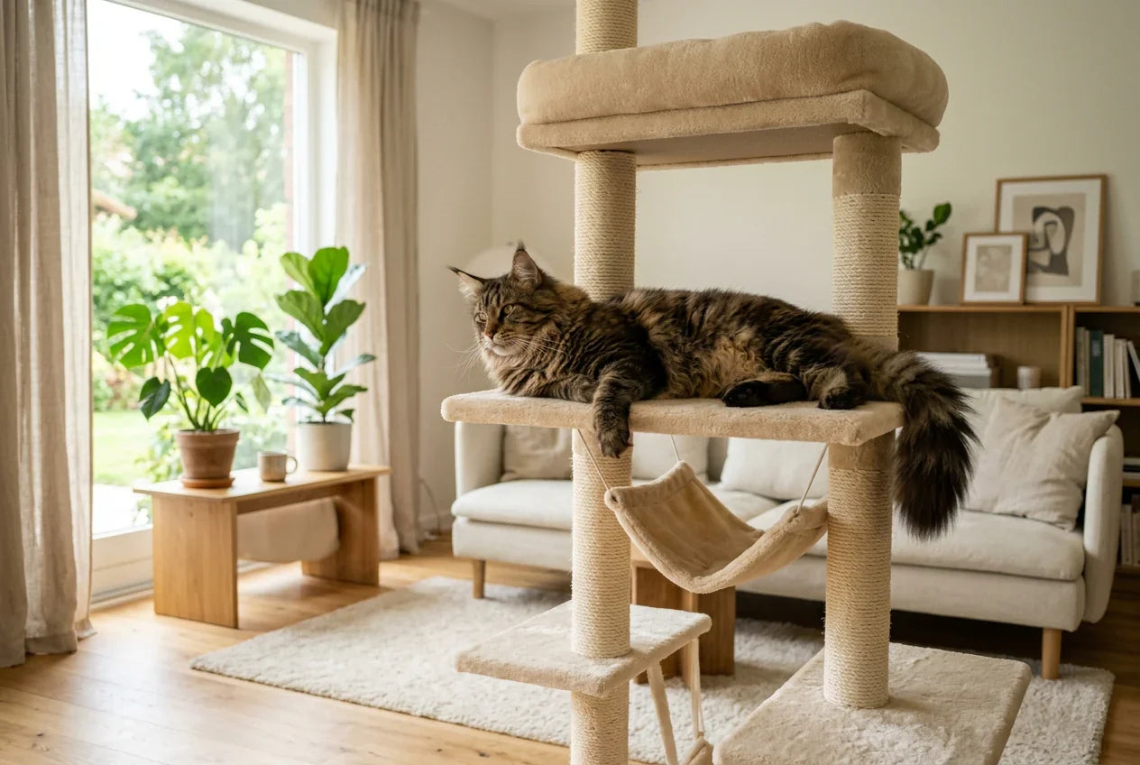Comment habituer son chat à un nouvel arbre à chat Image