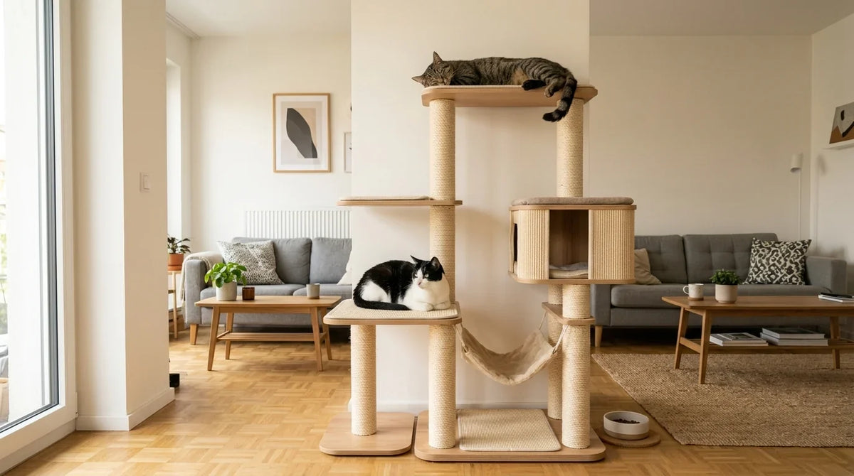 Arbre à chat pour 2 chats : un grand ou deux petits ? Image