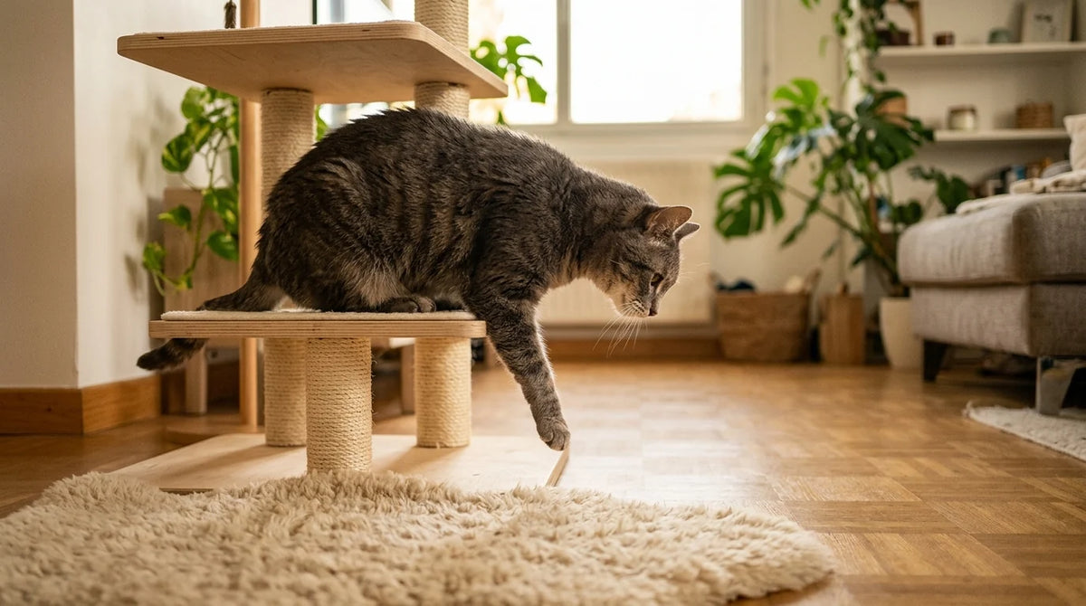 Arbre à chat pour chat âgé : la hauteur n'est pas le vrai sujet Image