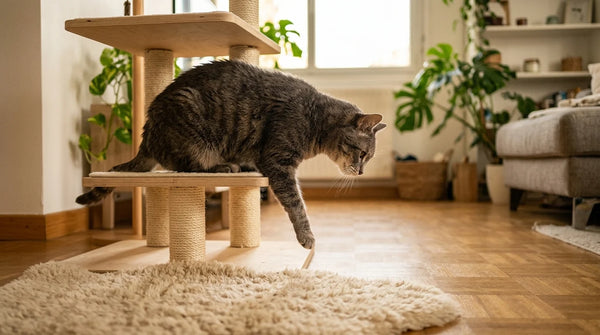 Arbre à chat pour chat âgé : la hauteur n'est pas le vrai sujet