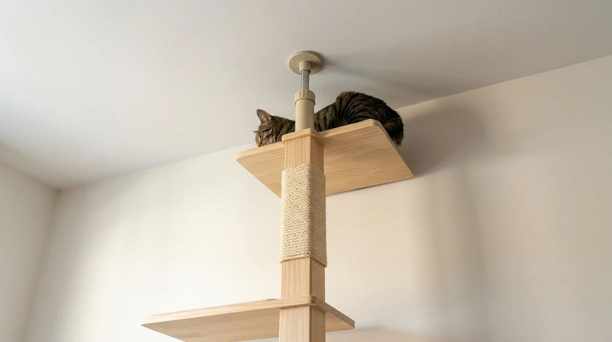 Arbre à chat sol-plafond : avant d'acheter, mesurez ceci Image
