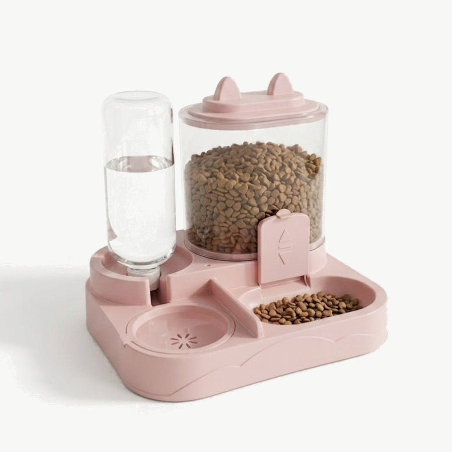 Distributeur de Croquettes pour Chat & Chien – Distributeur d'Eau Intégré, Sans Électricité | Le Nomade