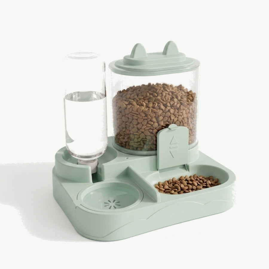 Distributeur de Croquettes pour Chat & Chien – Distributeur d'Eau Intégré, Sans Électricité | Le Nomade