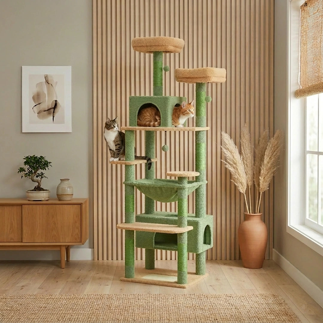 L'Aventure Jungle | XXL 184 cm – Tour de Jeu avec Hamac et Niches