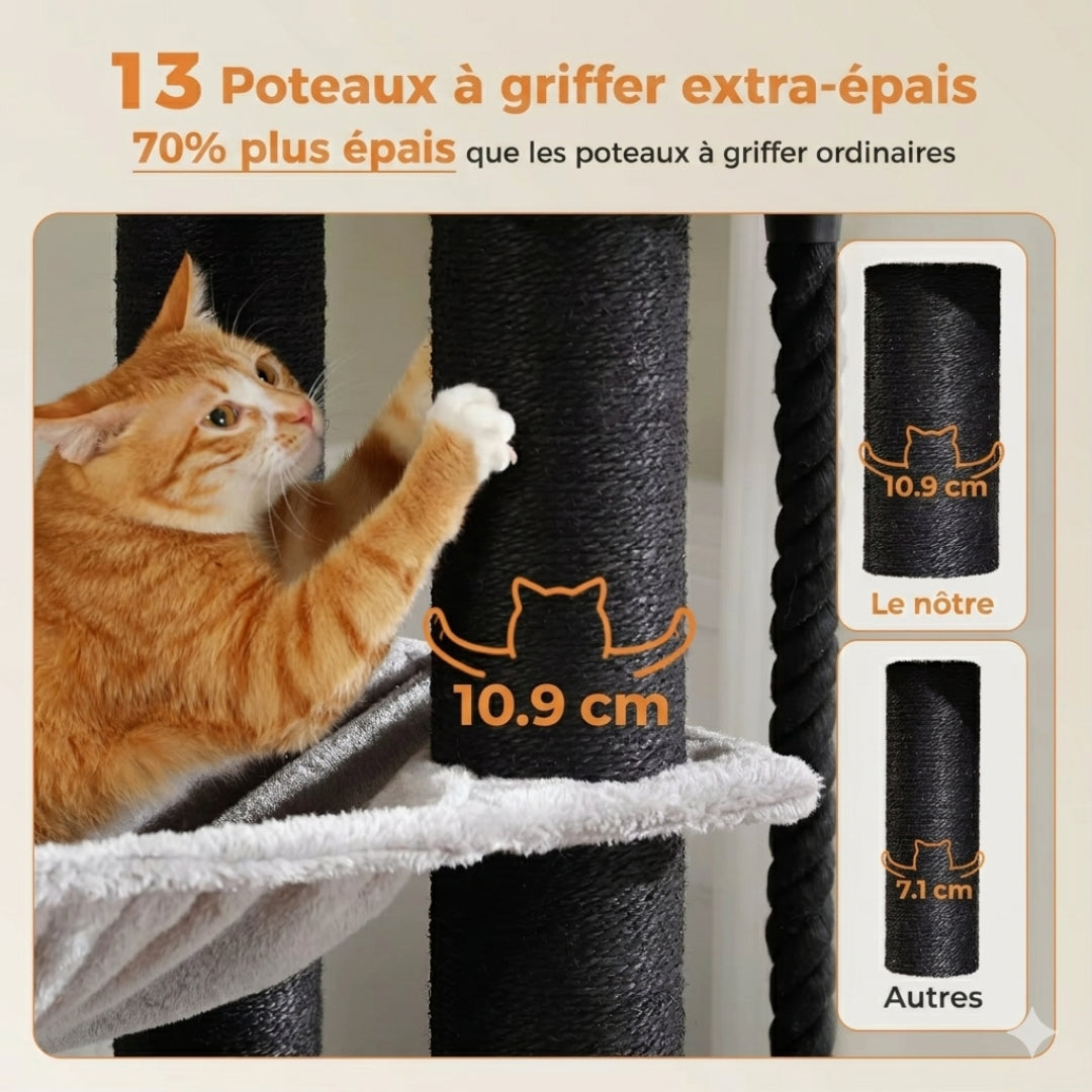 Poteaux à griffer de 10,9 cm du Seigneur, chat roux en train de griffer