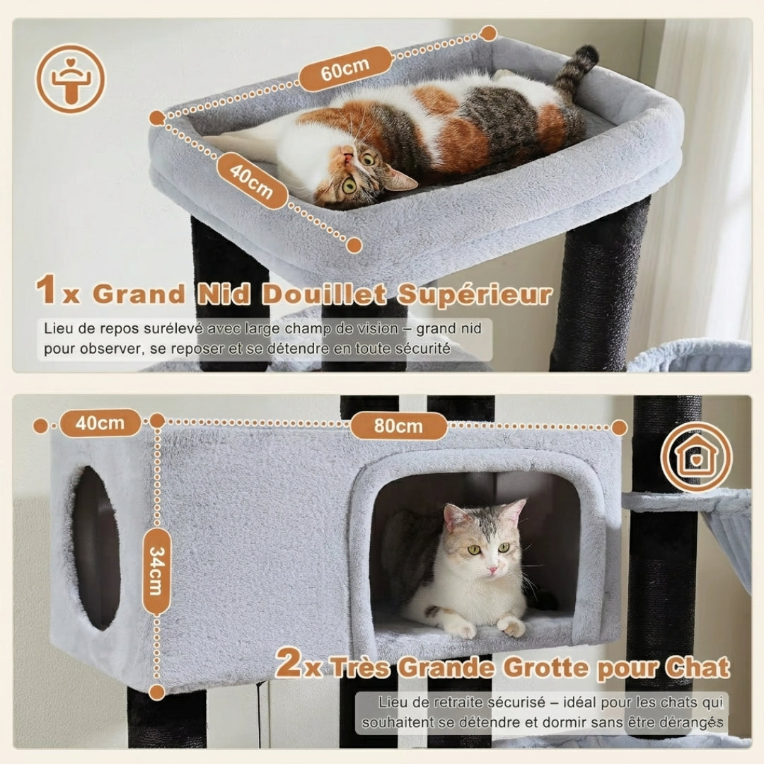Les deux grands hamacs renforcés de L'Olympe, adaptés aux grands chats